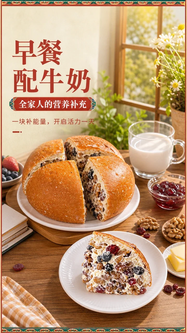 坚果奶酪包